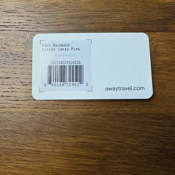 AWAY Kids Backpack New Cotton Candy Pink Yellow Colorblock Childrens Travel Bag - Picture 8 of 12